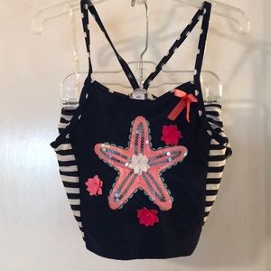 Girls 2 piece swimsuit by Flapdoodles size 6x